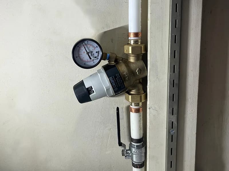Pressure-reducing valve install on a Utah main water line by AYSP