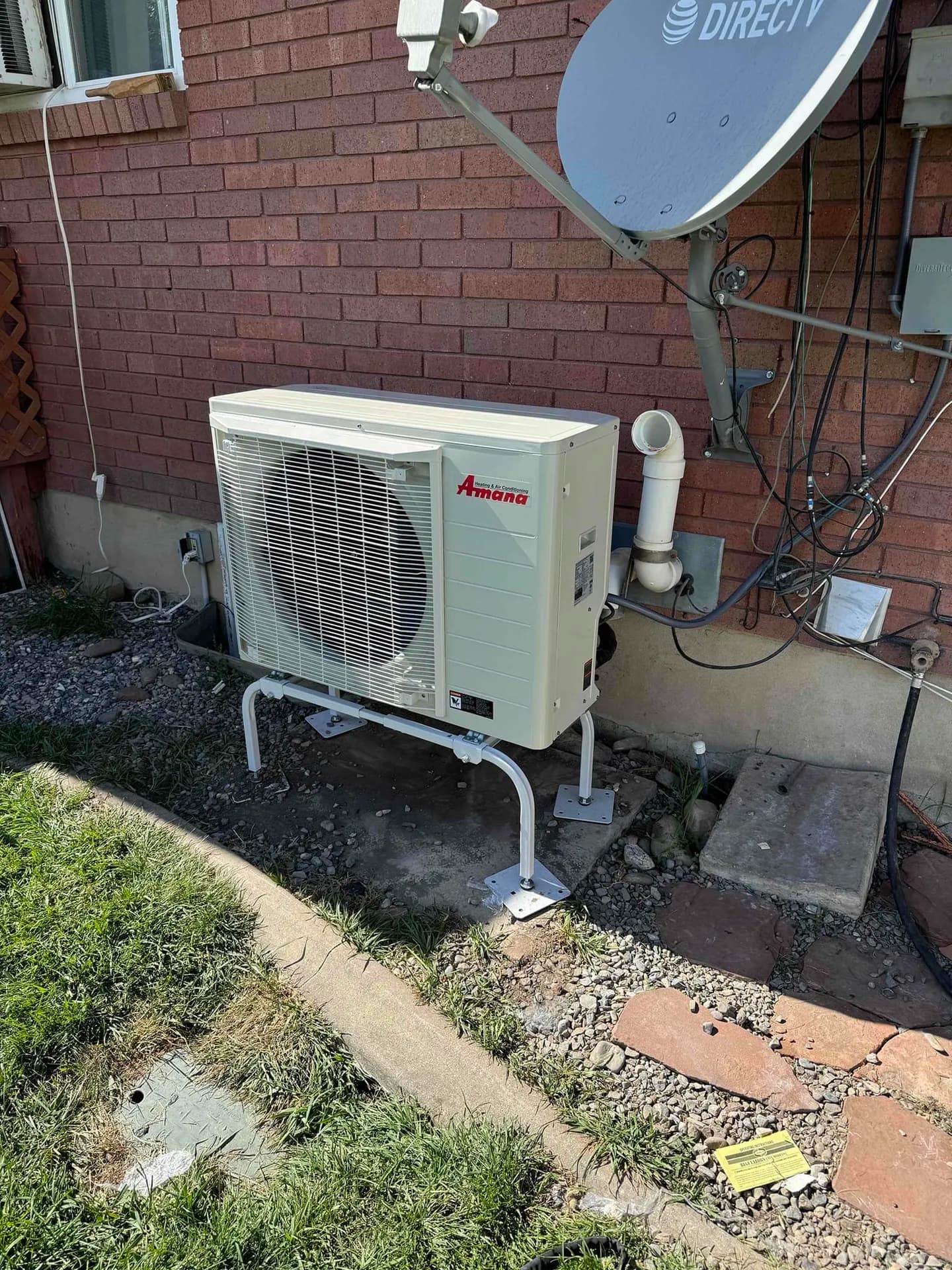 Residential Amana heat pump install in Utah — HSPF2 cold-climate heating example