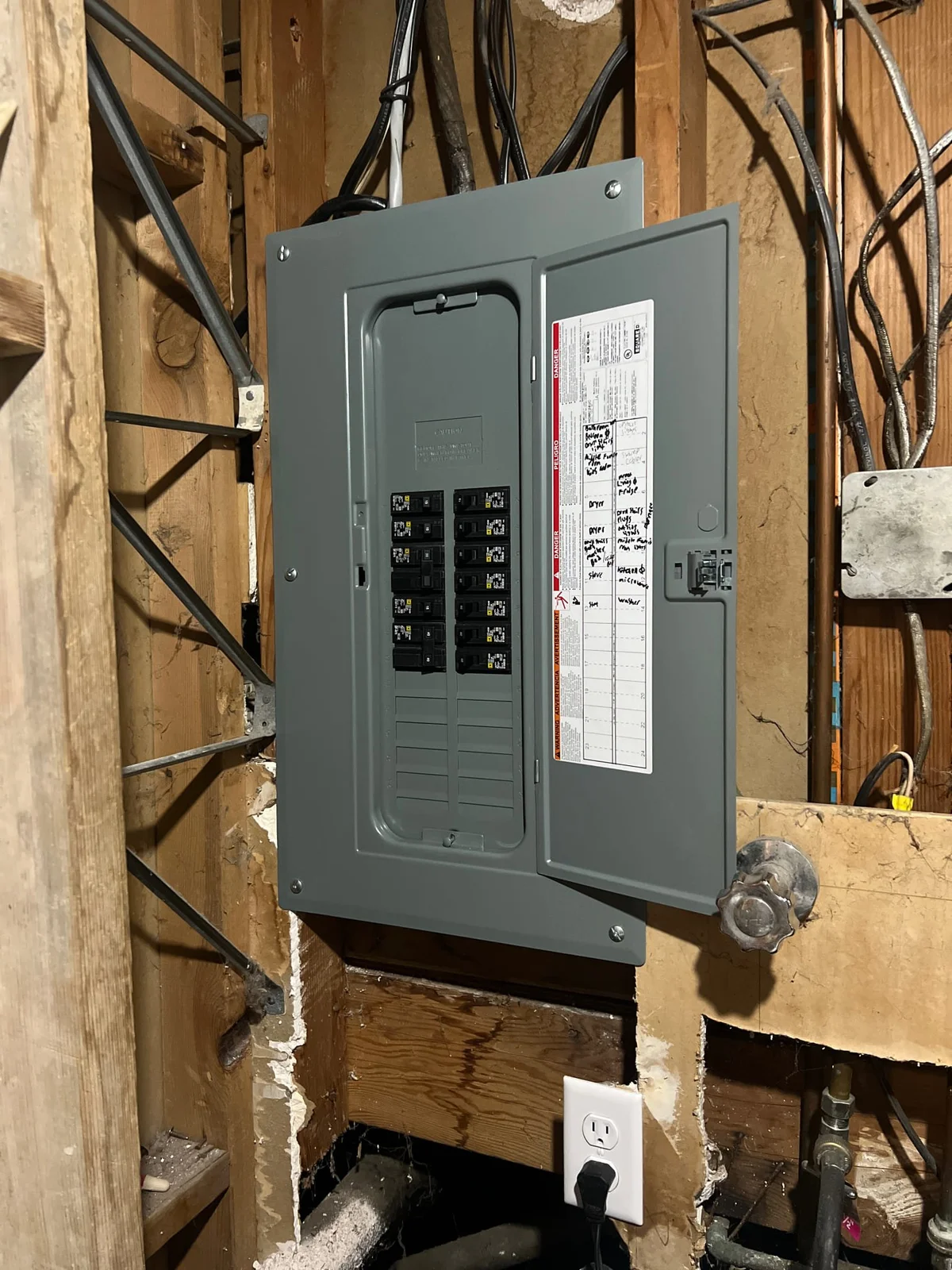 200A panel install