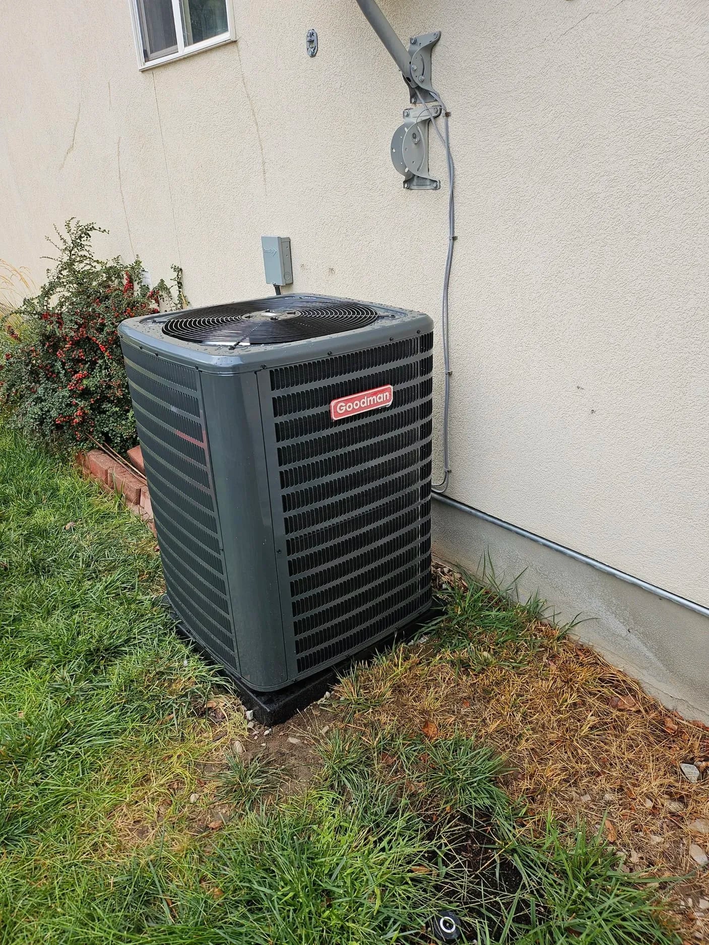 AC condenser install