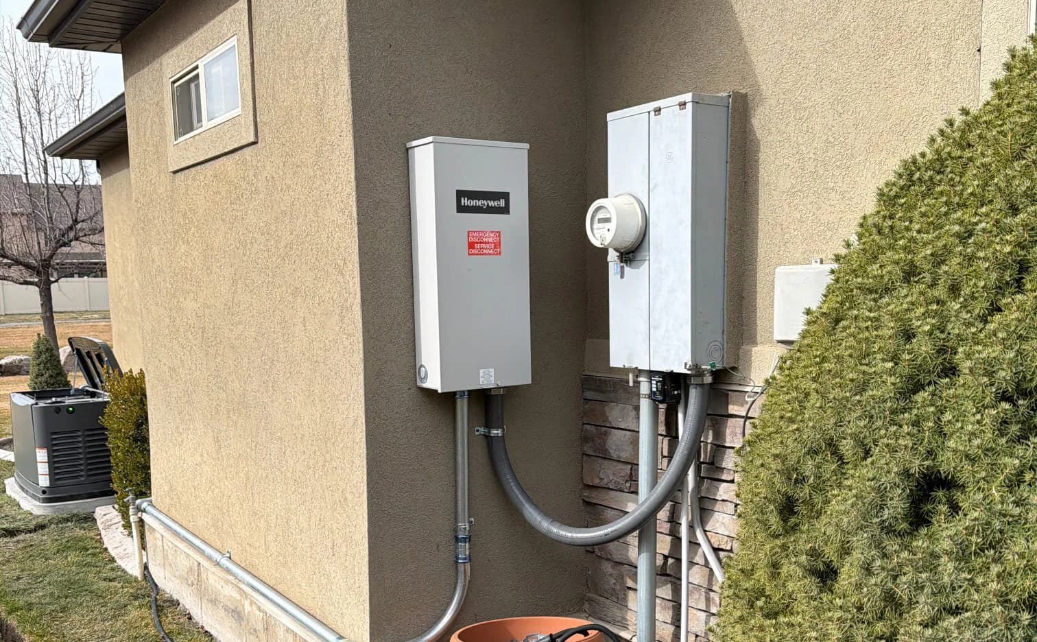 Whole-home generator install by AYSP electricians