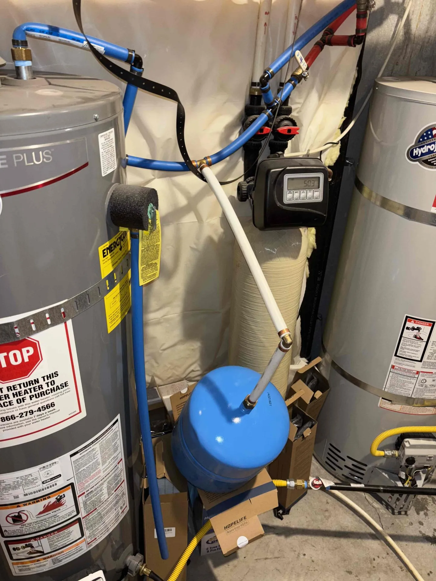 Water heater leak diagnosis — failed expansion tank by AYSP — Aurora, Utah