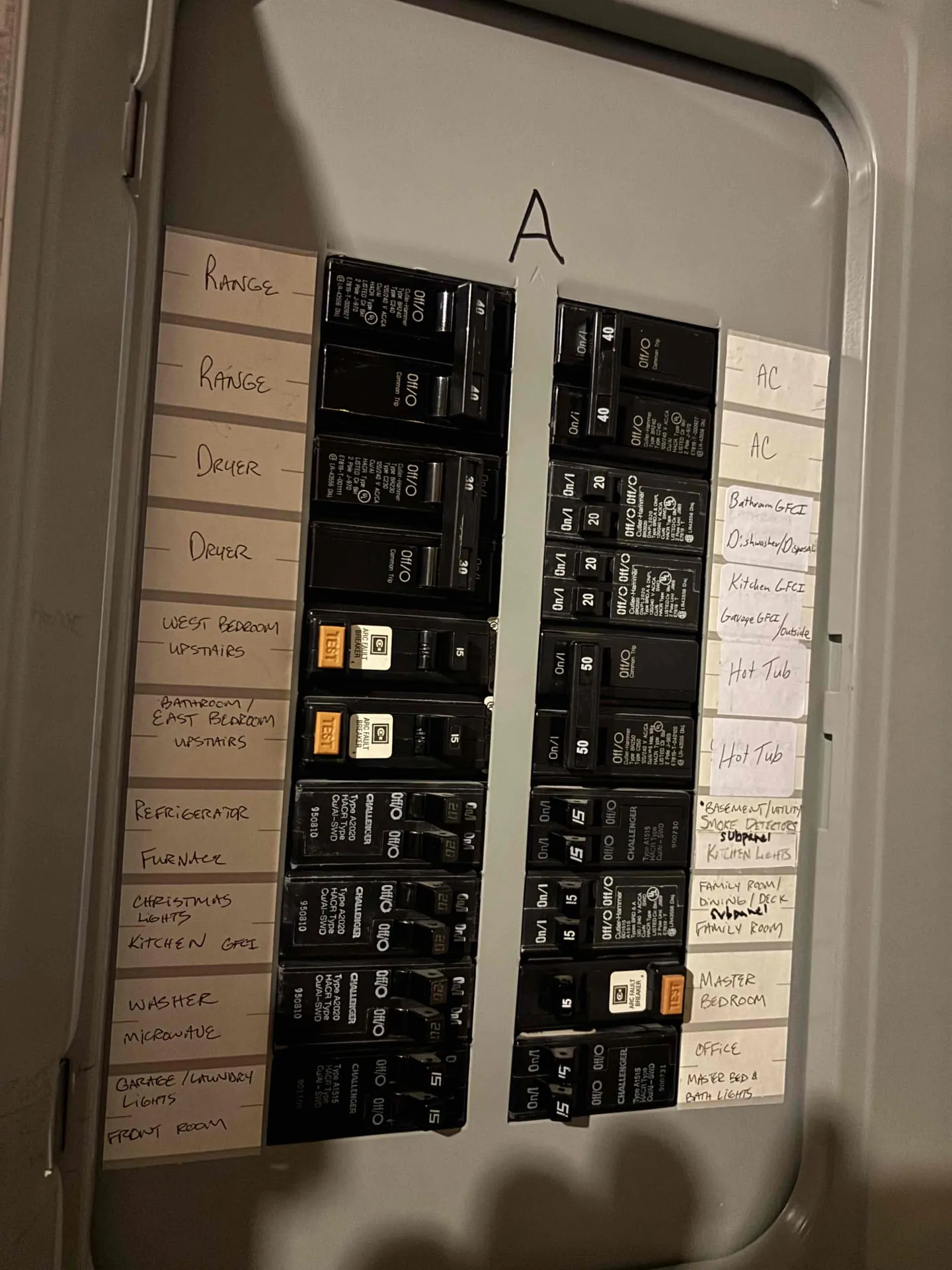 Residential main electrical service panel install by AYSP