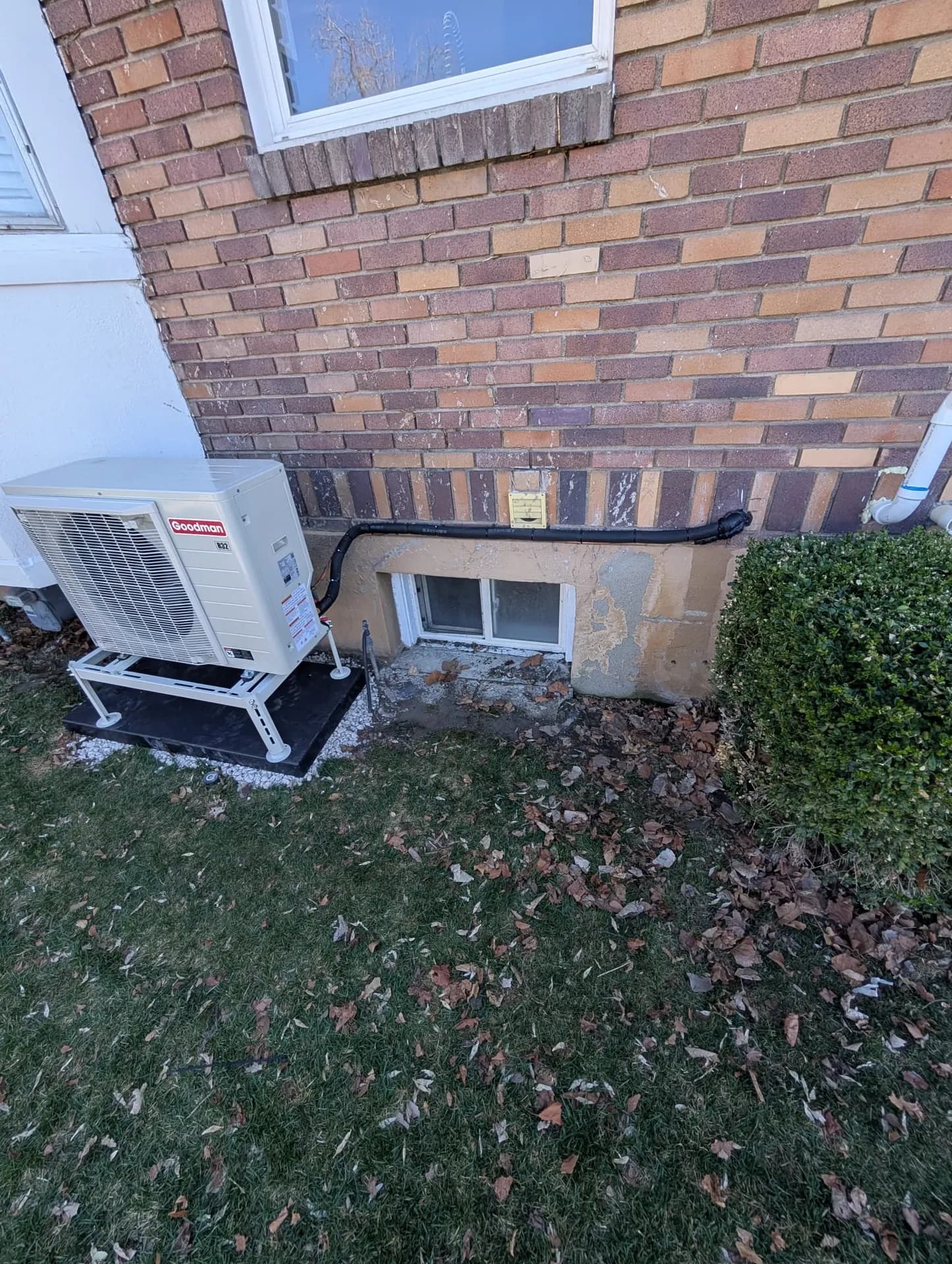 Residential Amana heat pump install by AYSP in Utah
