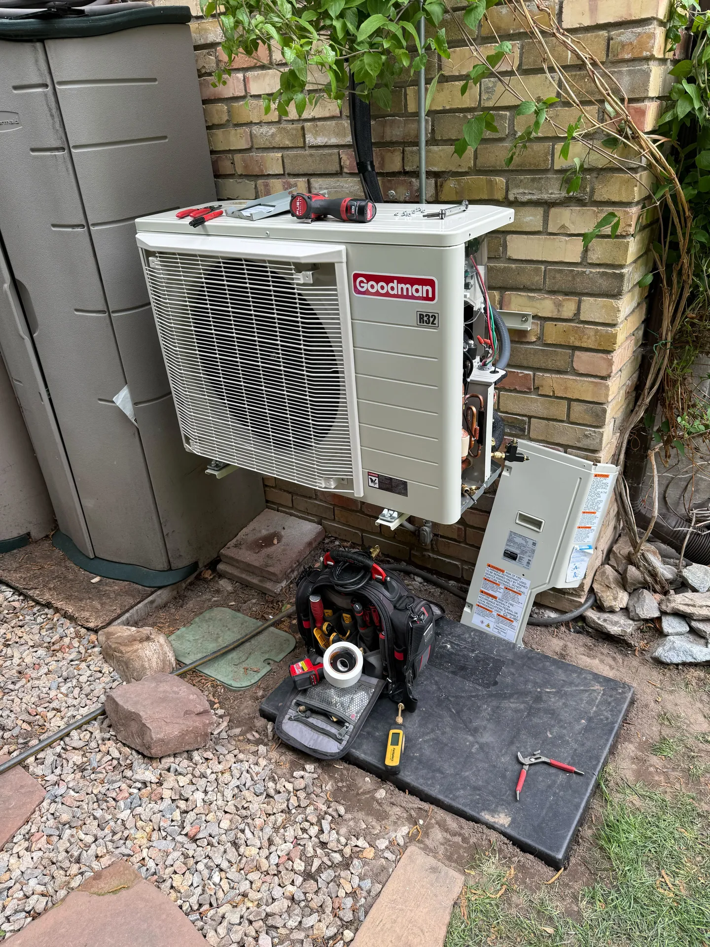 Heat pump install