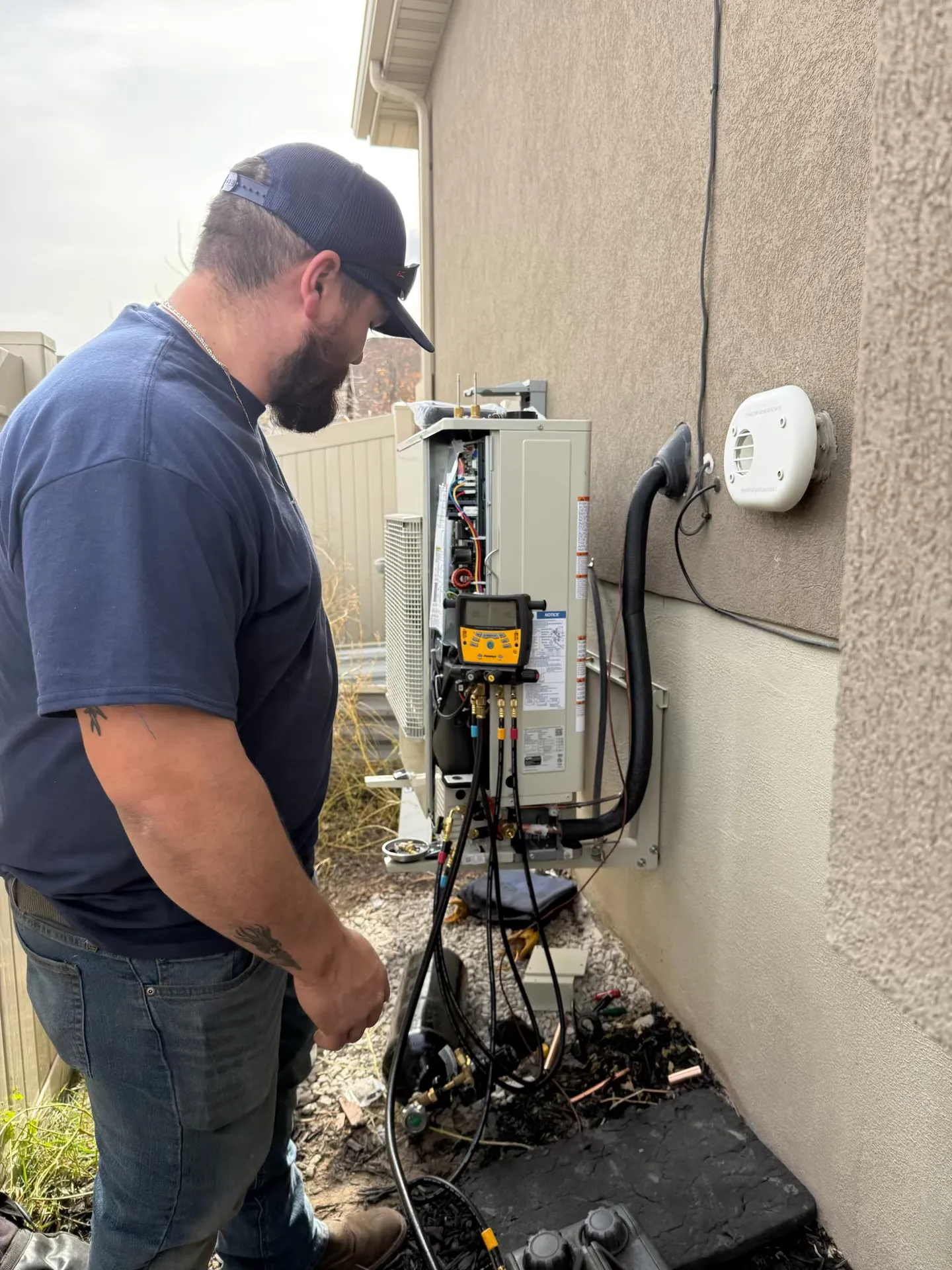 A 2026 condenser replacing a unit from the R-410A era