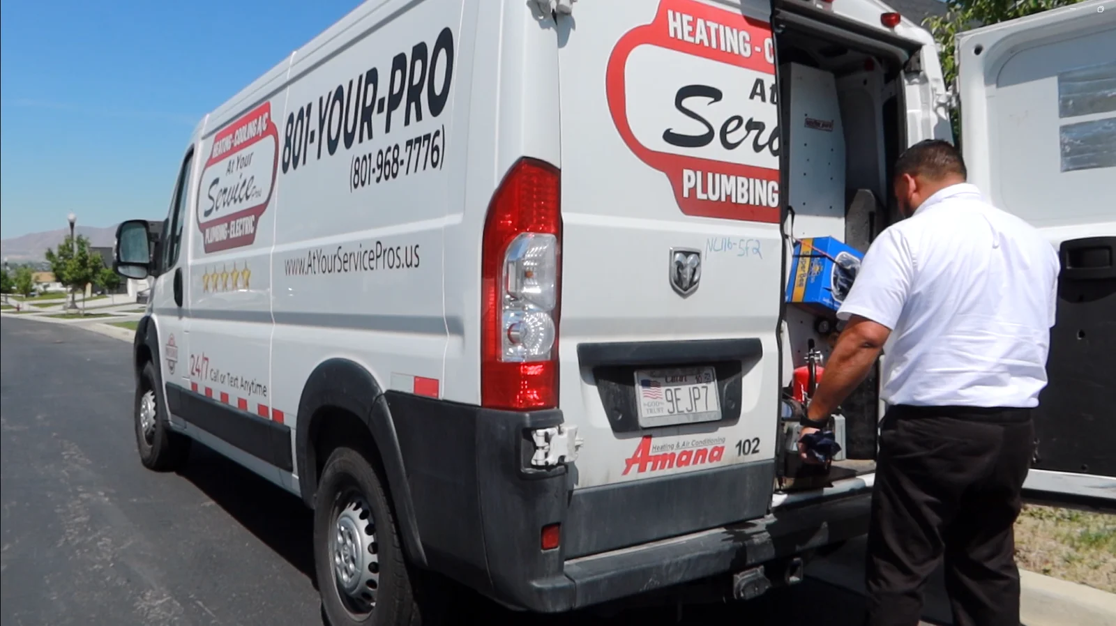 AYSP branded service vehicle