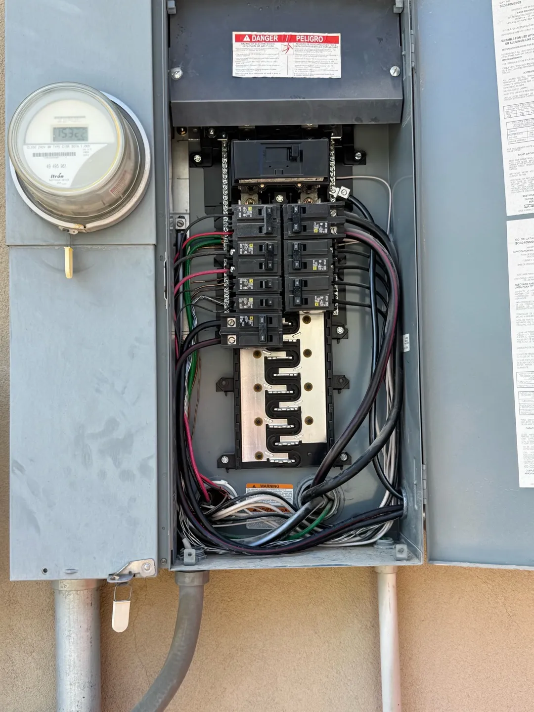 A Level 2 EV charger circuit our electricians installed