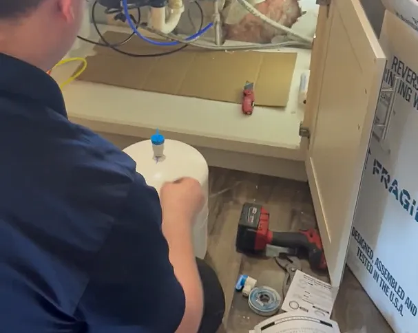 Many customers pair a softener with under-sink RO for drinking water
